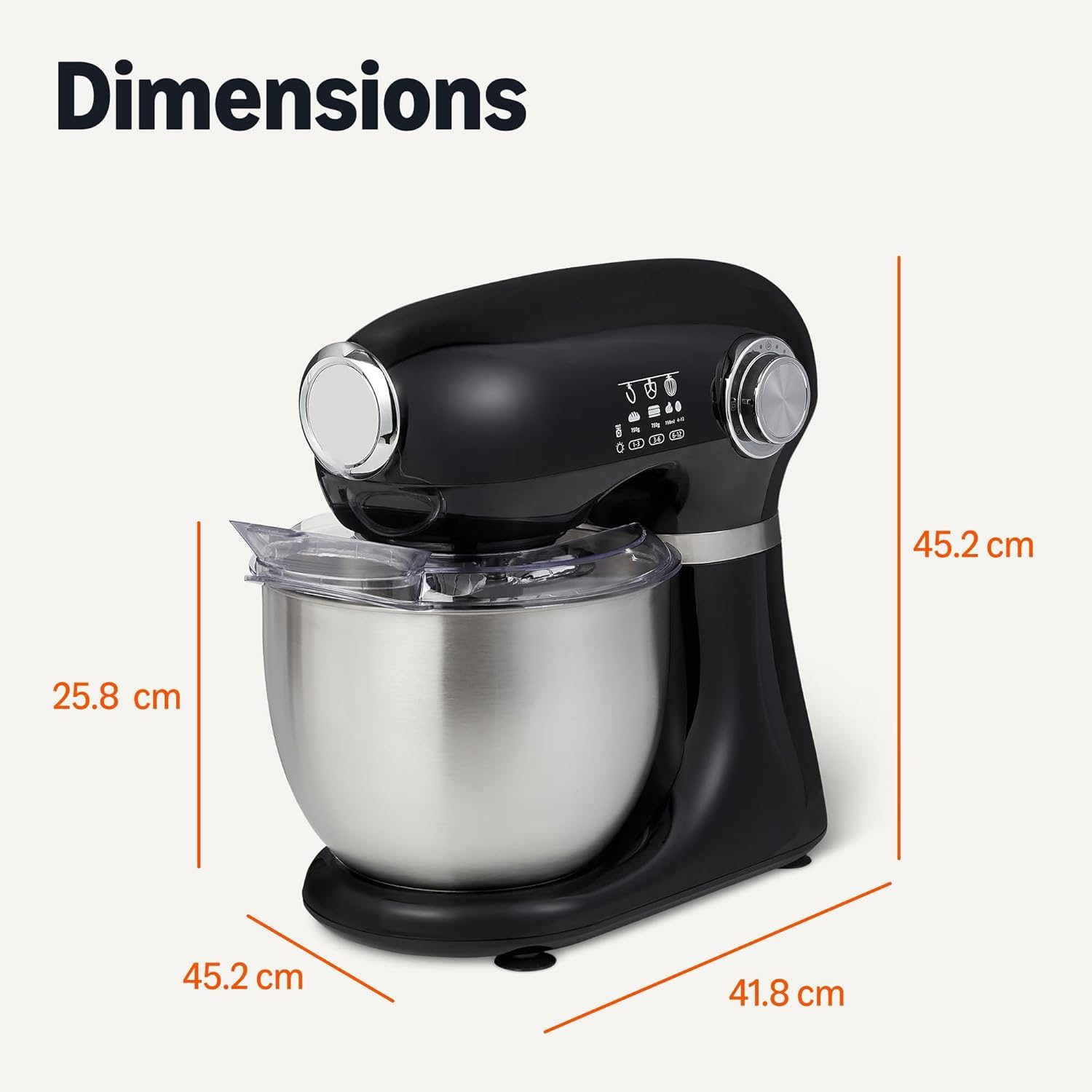 Amazon Basics virtuvinis kombainas su 5 l dubeniu
