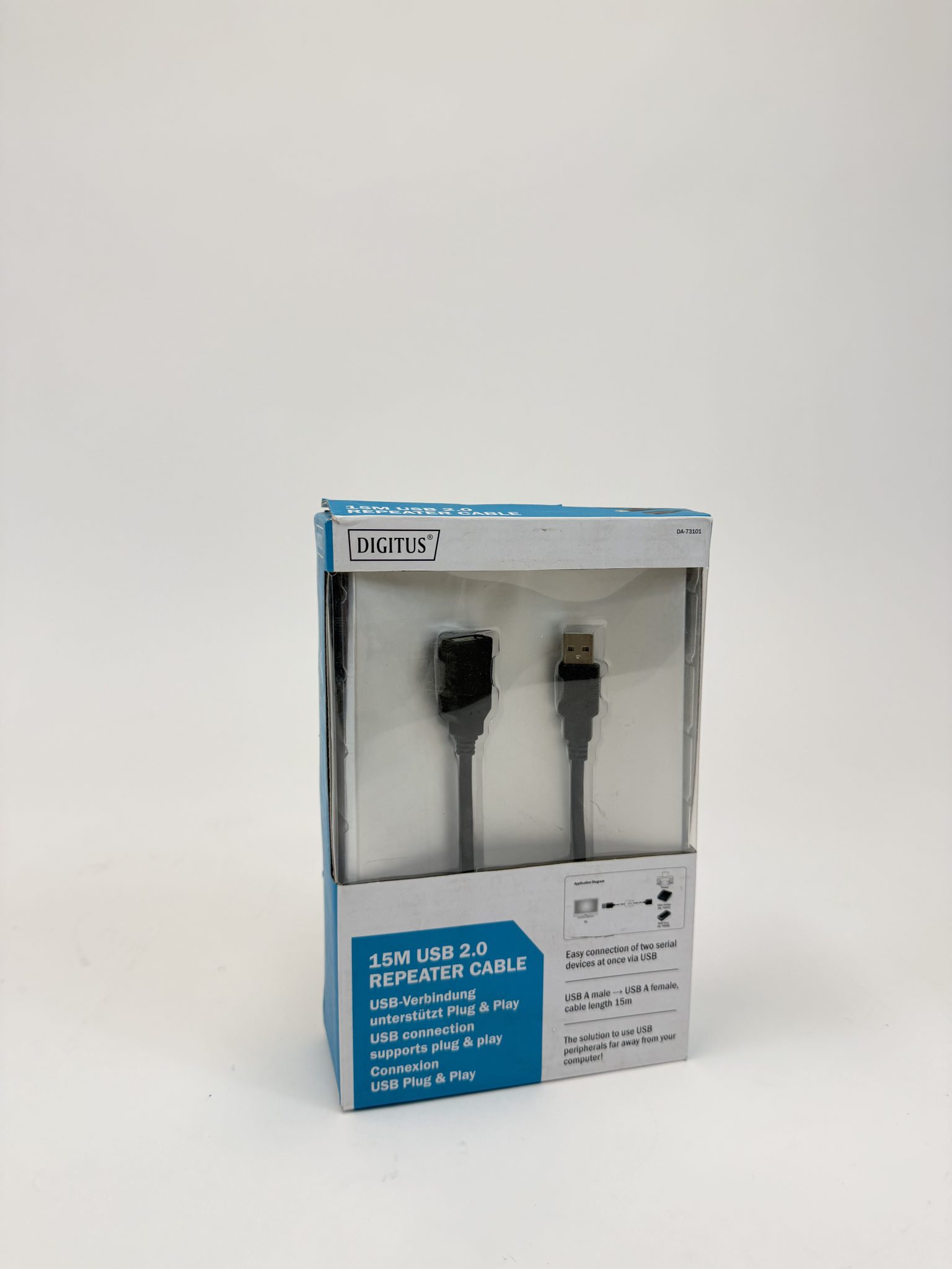 Digitus 15 m USB 2.0 aktyvus prailginimo kabelis