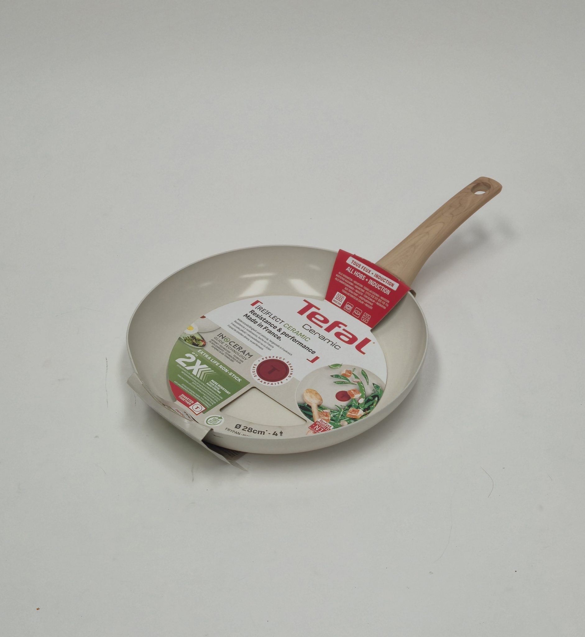Tefal Reflect keptuvė 28 cm su keramine nepridegančia danga