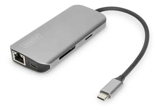 DIGITUS DA-70884 USB-C jaotur 8 pesaga