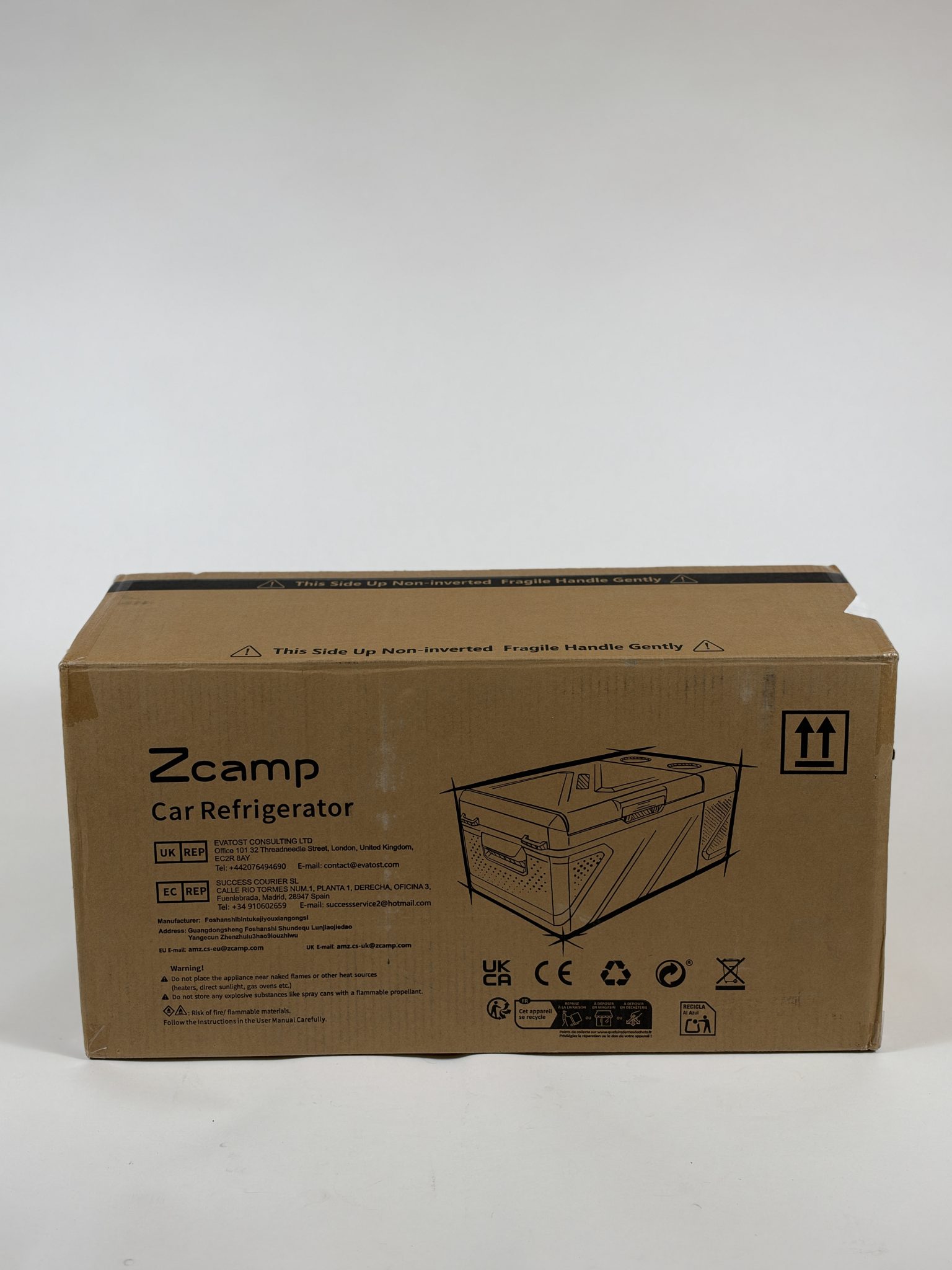 zcamp 15L elektrinis kelionines saldytuvas