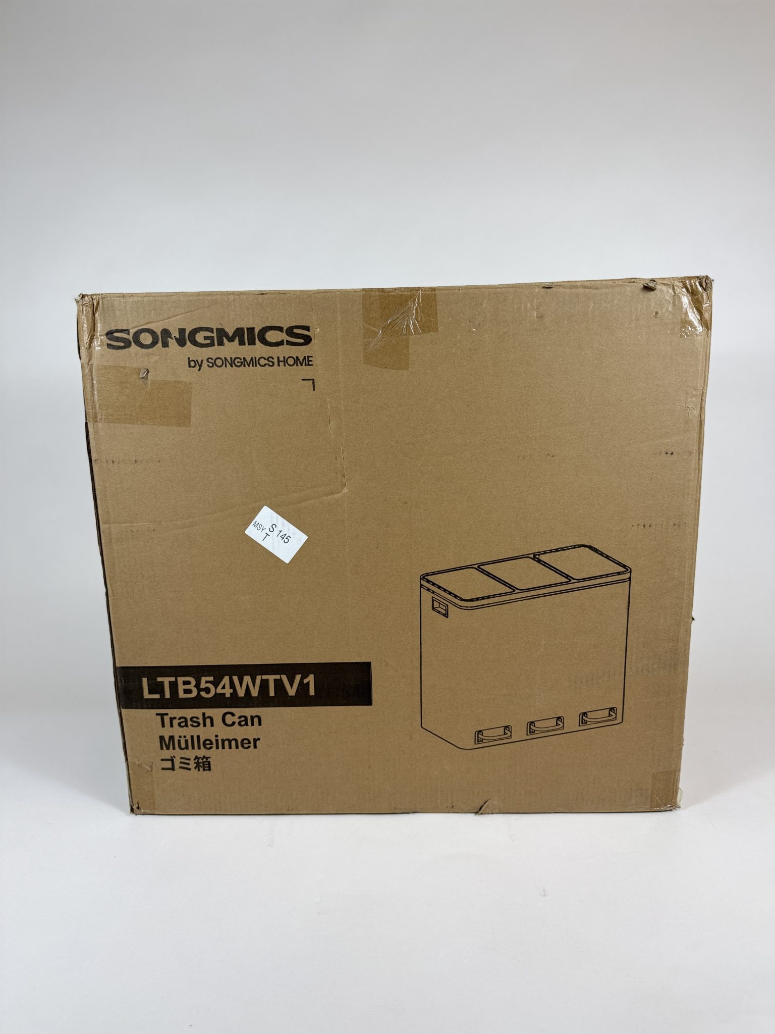 SONGMICS 3x18L rūšiavimo šiukšliadėžė