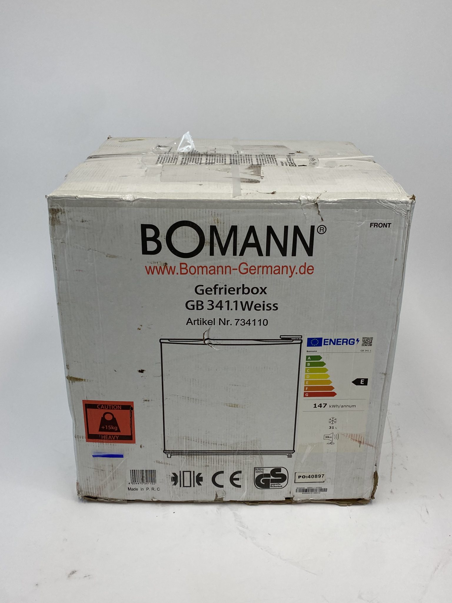 Bomann mini šaldiklis, 31 l, baltas