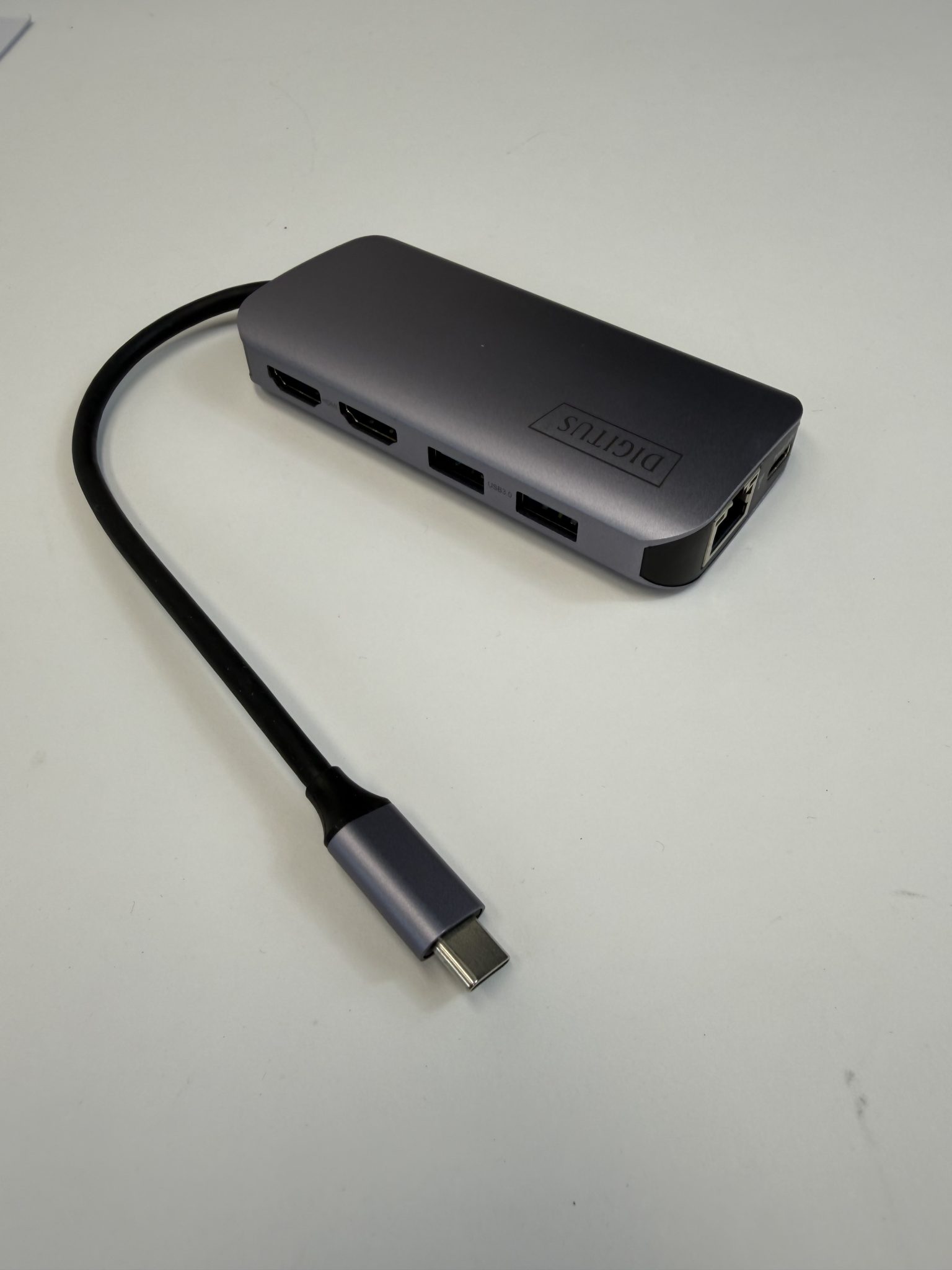 DIGITUS DA-70884 USB-C šakotuvas 8 jungtys
