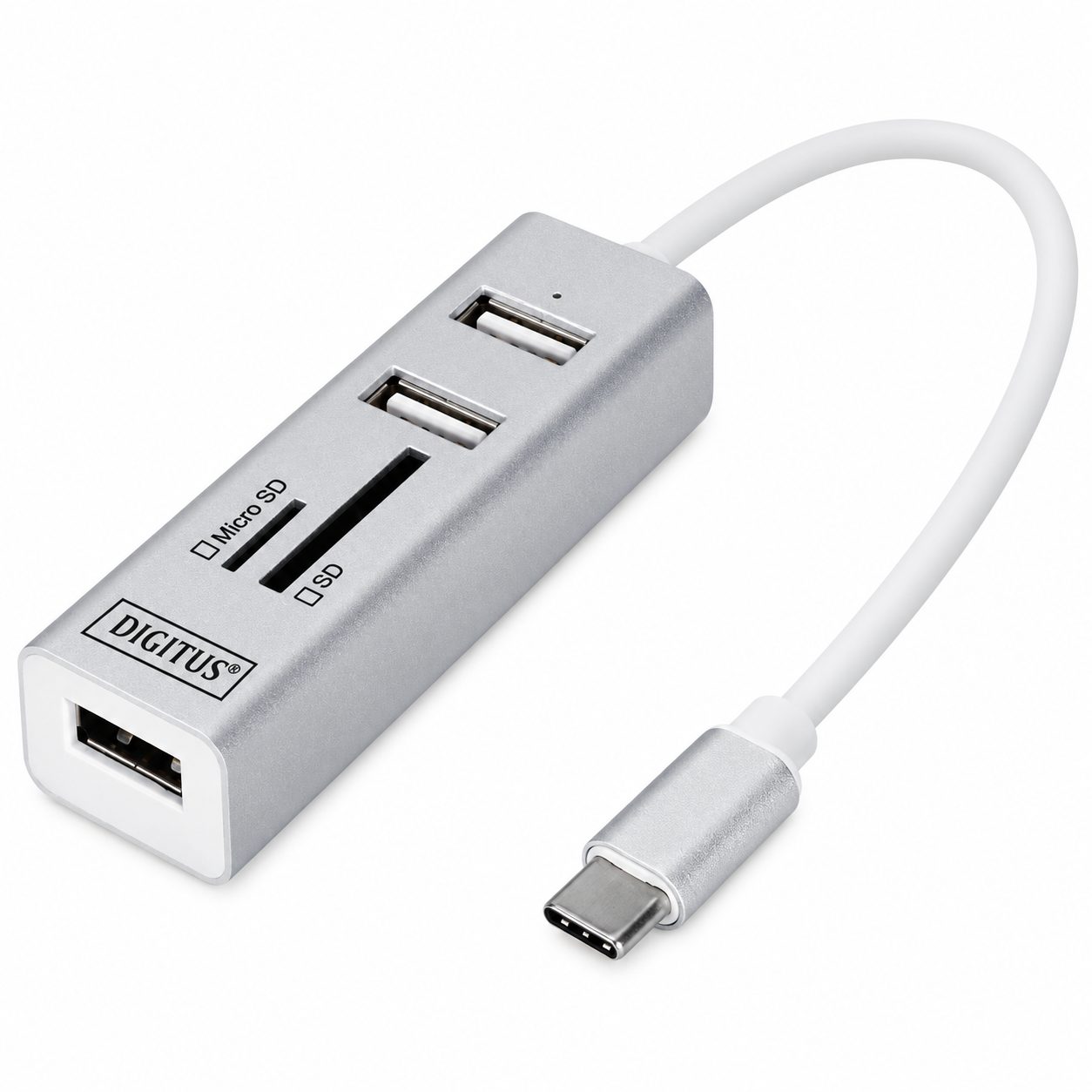 Digitus USB-C OTG 3‑Port HUB + Card Reader