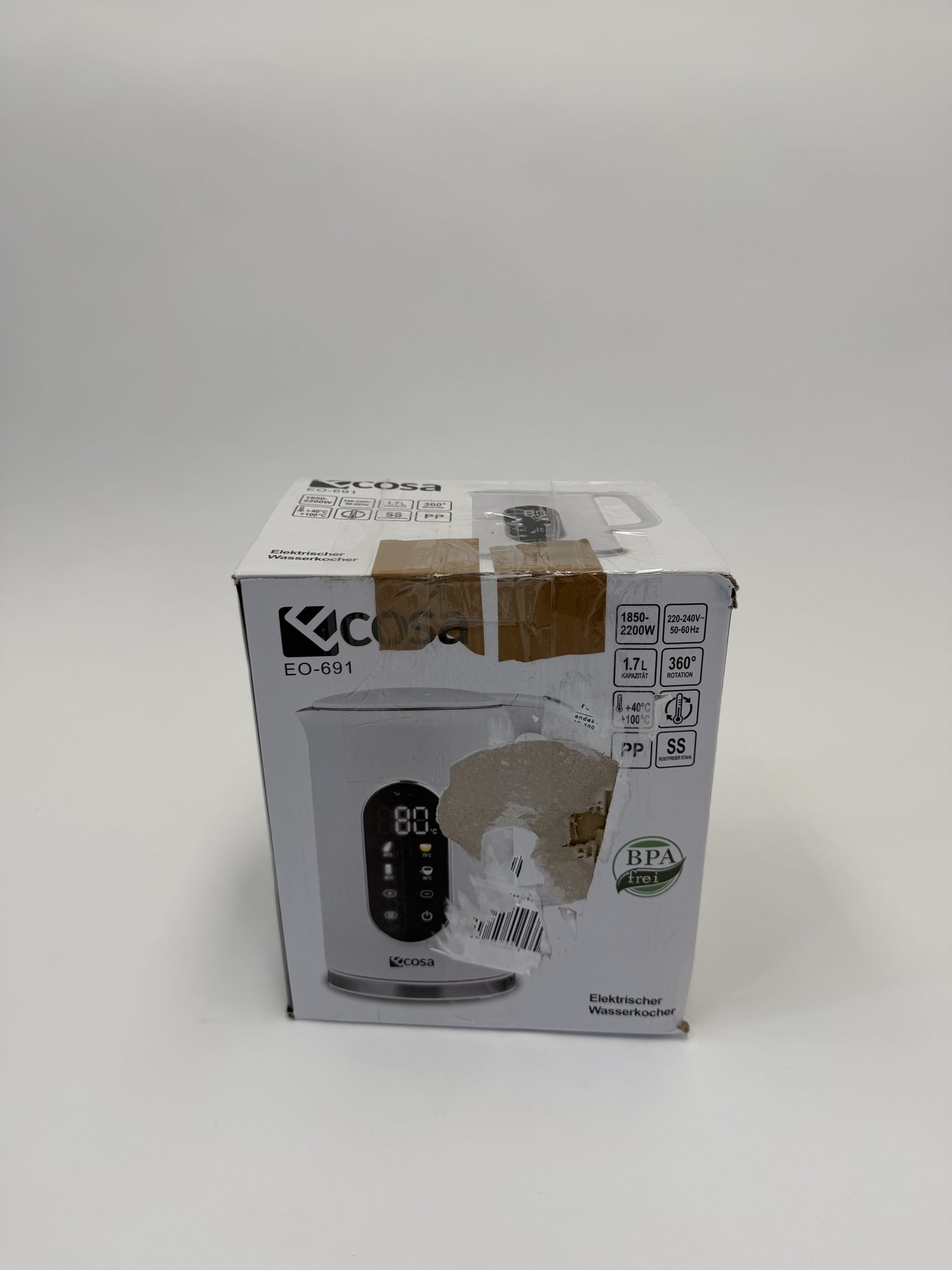 1,7 l elektrinis virdulys su temperatūros reguliavimu