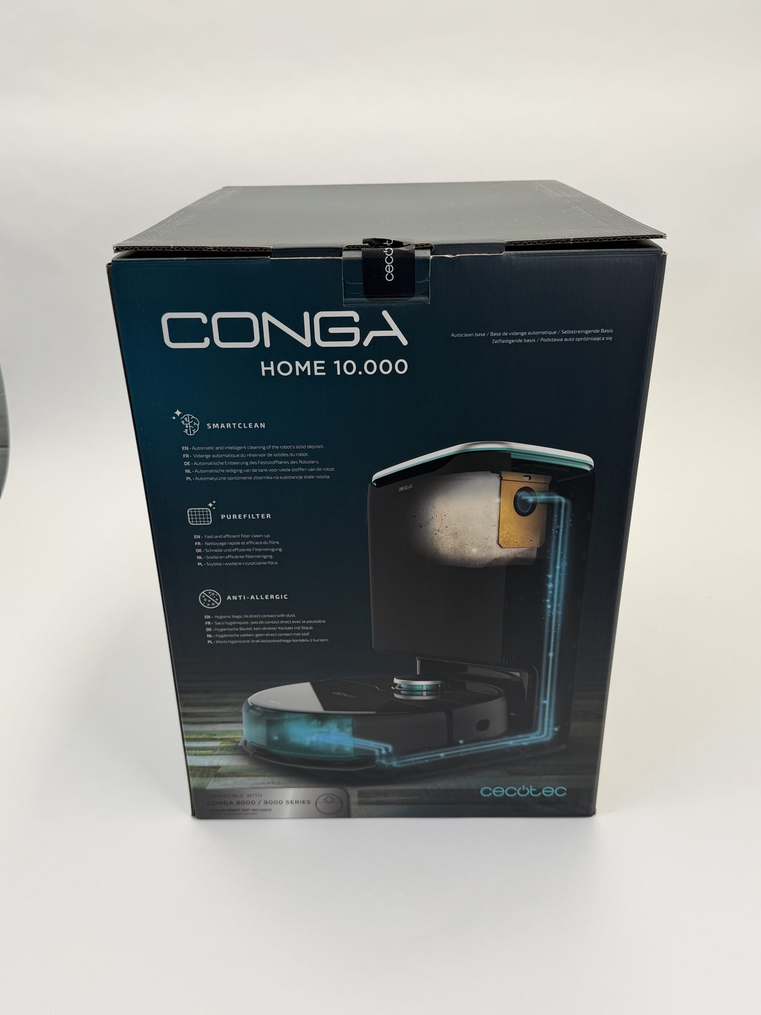 Cecotec Conga Home 10000 roboto siurblio ištuštinimo stotis