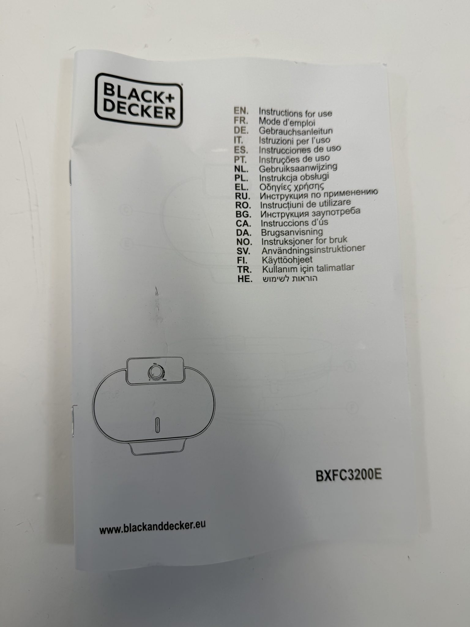 Black+Decker vaflių keptuvė