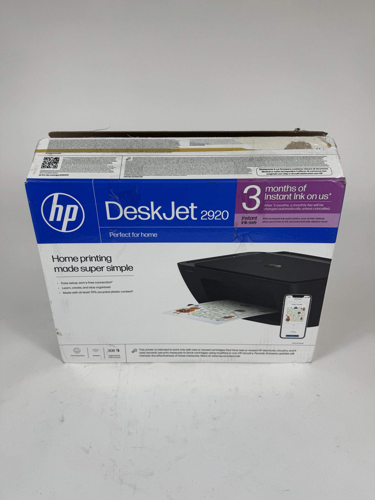 HP DeskJet 2920 Wi-Fi daugiafunkcis spausdintuvas