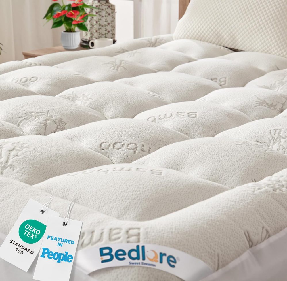 BEDLORE čiužinio antčiužinis 160 x 200 cm, baltas