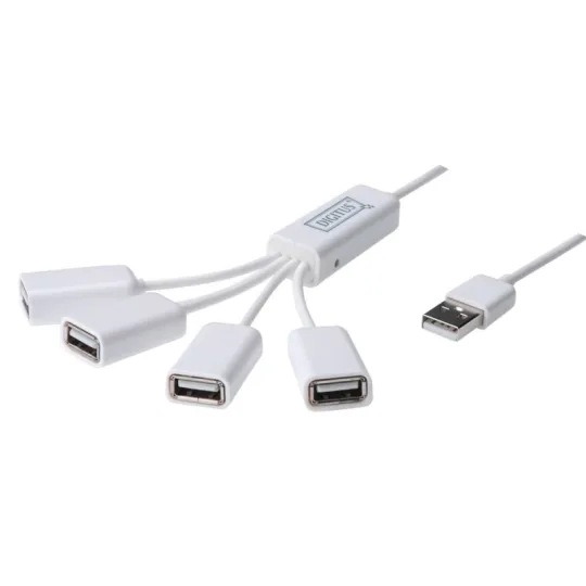 DIGITUS USB 2.0 jagaja, 4 USB porti