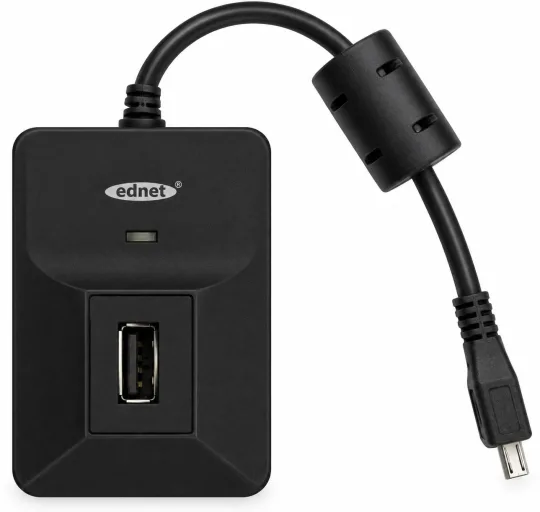 Ednet USB 2.0 концентратор с кардридером
